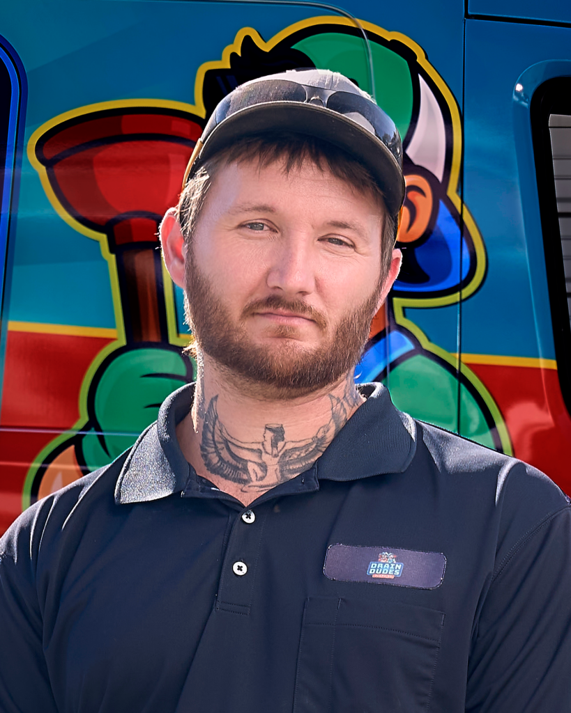 team member with the van